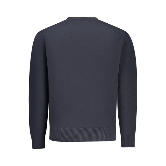 Blue Cotton Men's Sweater