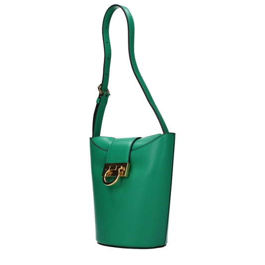 Green Leather Shoulder Bag