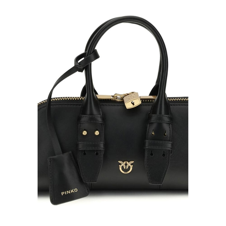 Black Calf Leather Bos Taurus Handbag