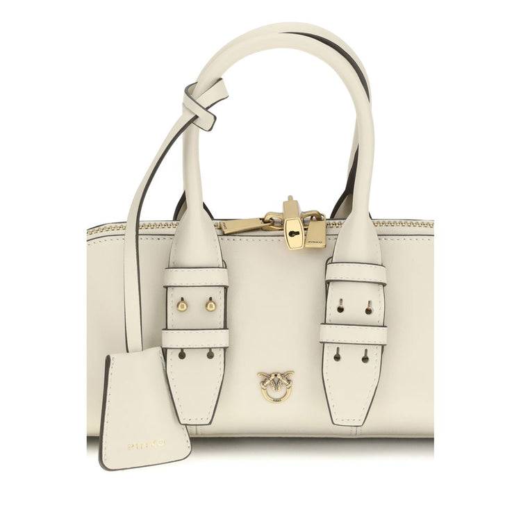 Cream Calf Leather Bos Taurus Handbag