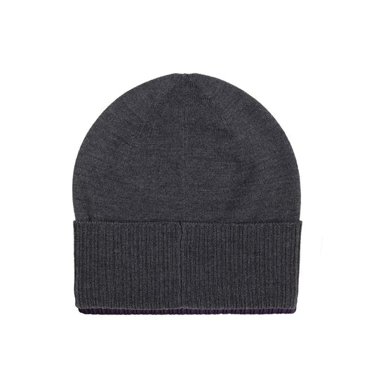Gray Wool Beanie