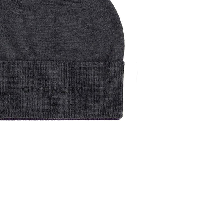 Gray Wool Beanie