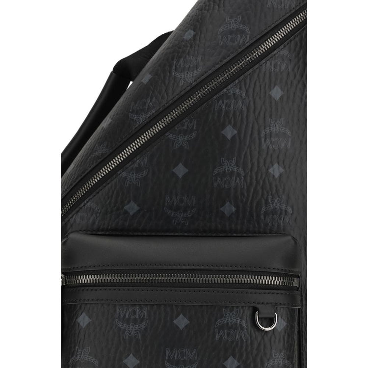 Black Fabric Shoulder Bag