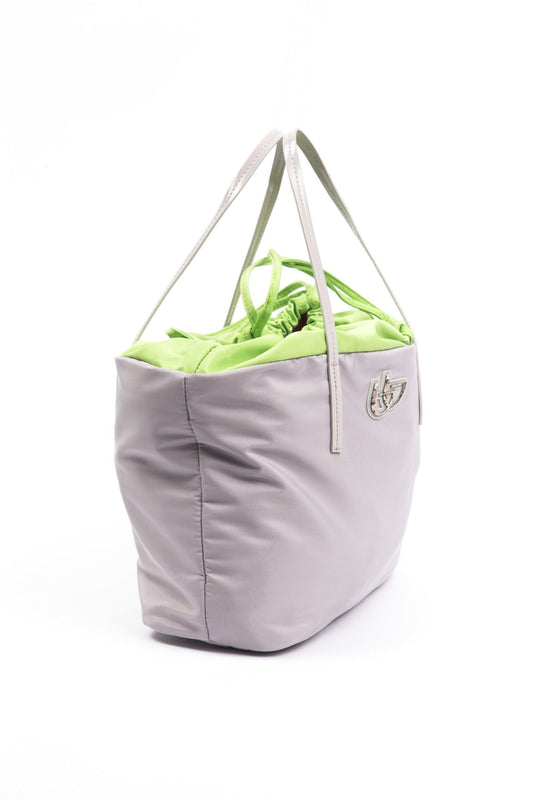 Gray Polyester Women Shoulder Bag