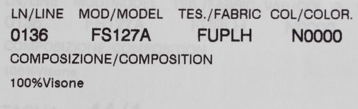 Black Mink Fur Shoulder Collar Scarf