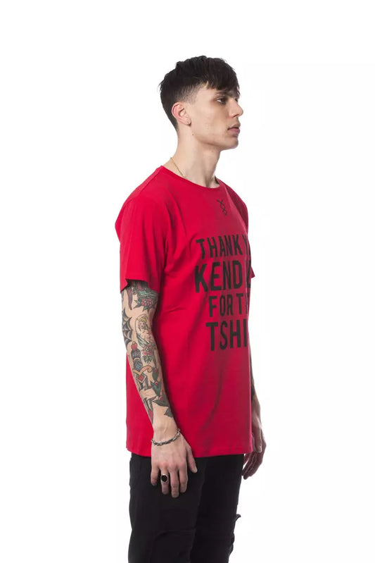 Red Cotton Men's T-Shirt
