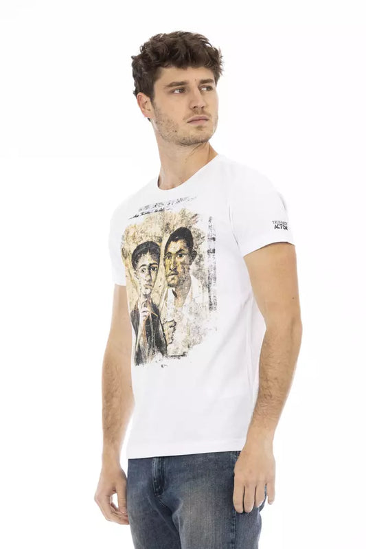 White Cotton Men's T-Shirt
