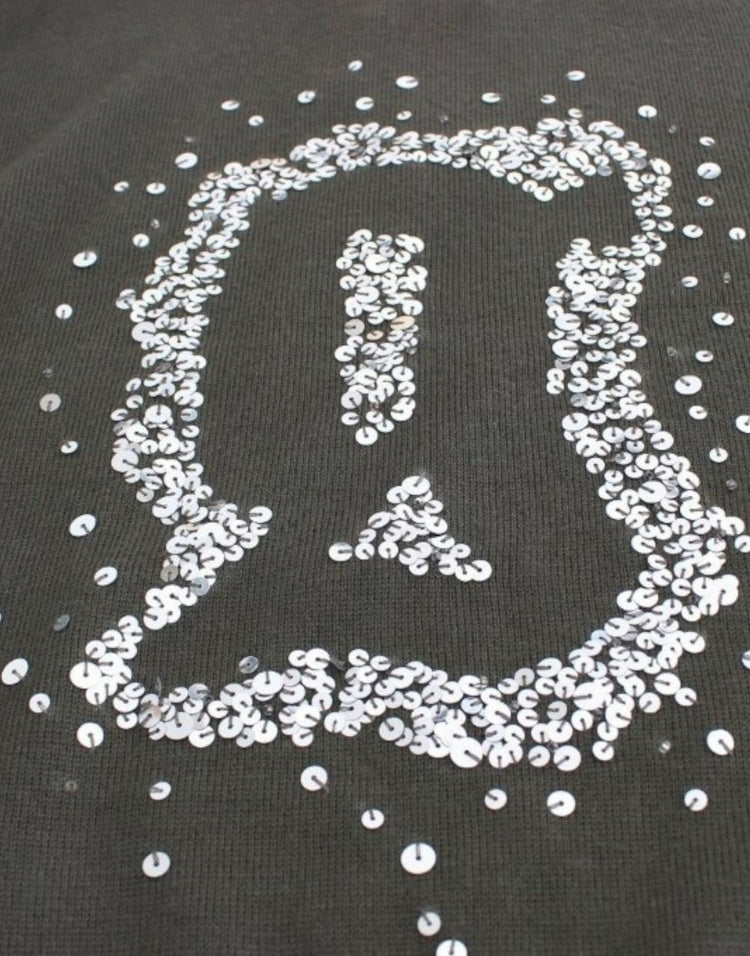 Green wool turtleneck sweater