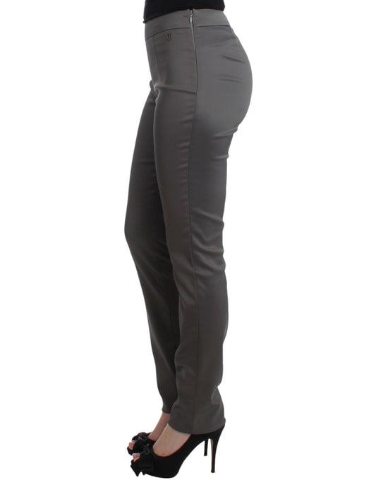 Gray slim fit pants