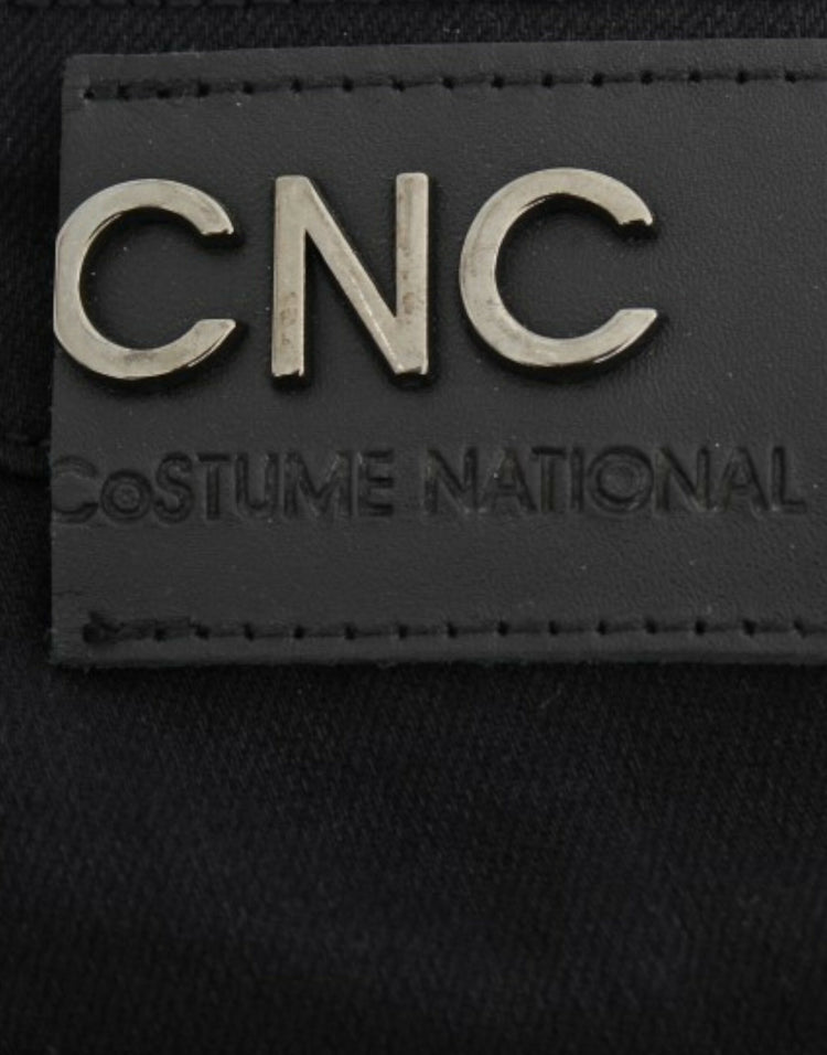 Black straight leg jeans