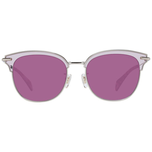 Burgundy Metal & Plastic Sunglasses