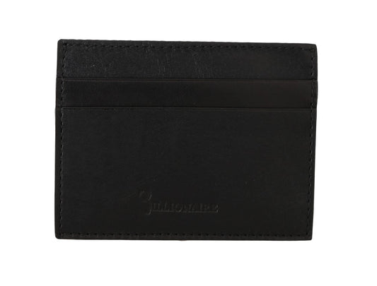 Black Leather Cardholder Wallet