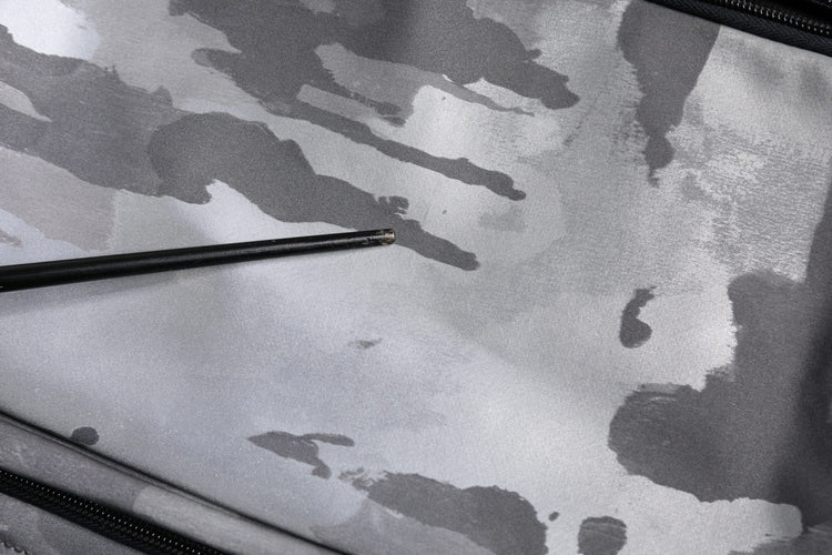 Gray Camo Cotton Multiple Compartments Tote Bag