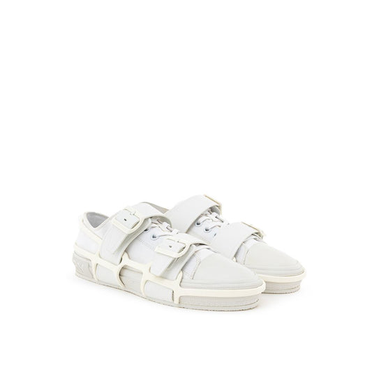 White Cotton Athletic Sneakers