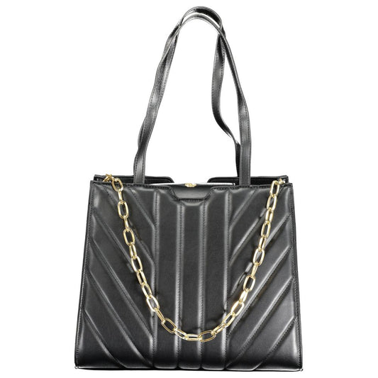 Nero Polyurethane Women Handbag