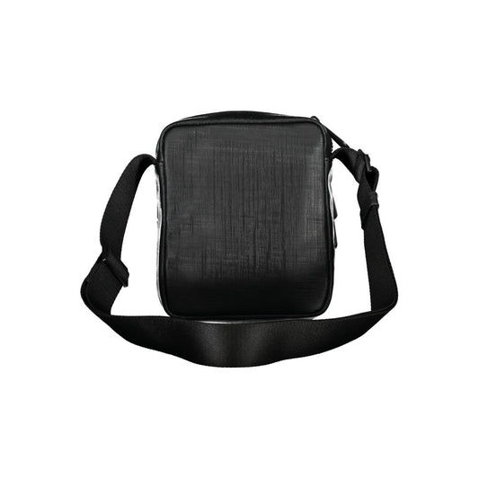 Black Polyester Men Shoulder Bag