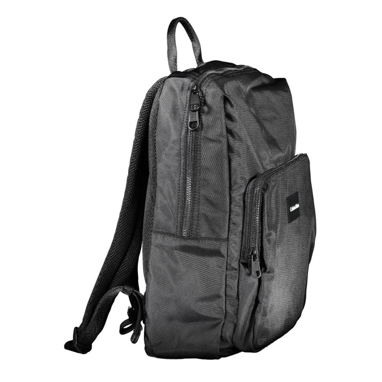 Nero Polyester Men Backpack