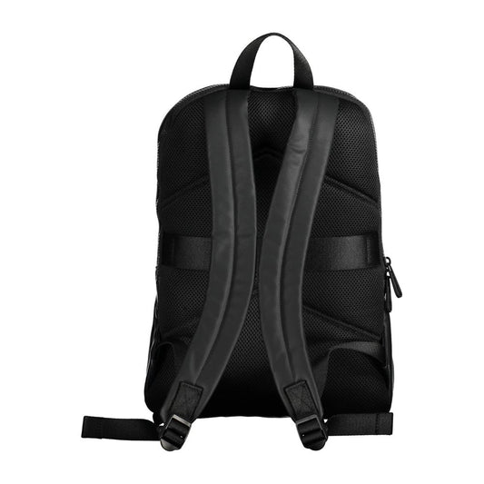 Nero Polyester Men Backpack