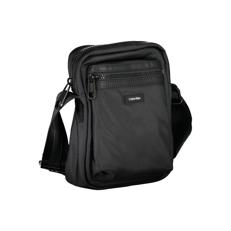 Nero Polyester Mens Shoulder Bag