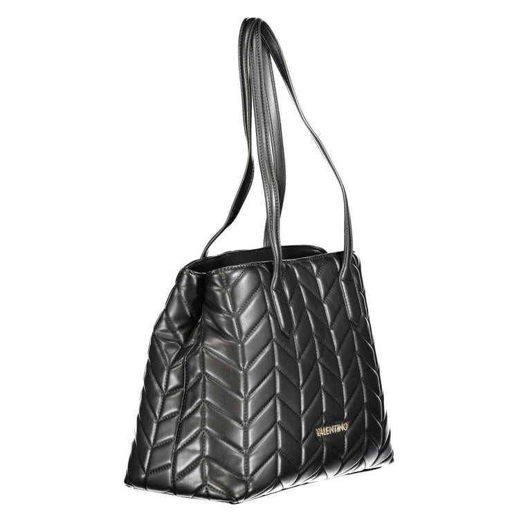 Black Polyurethane Women's Handbag