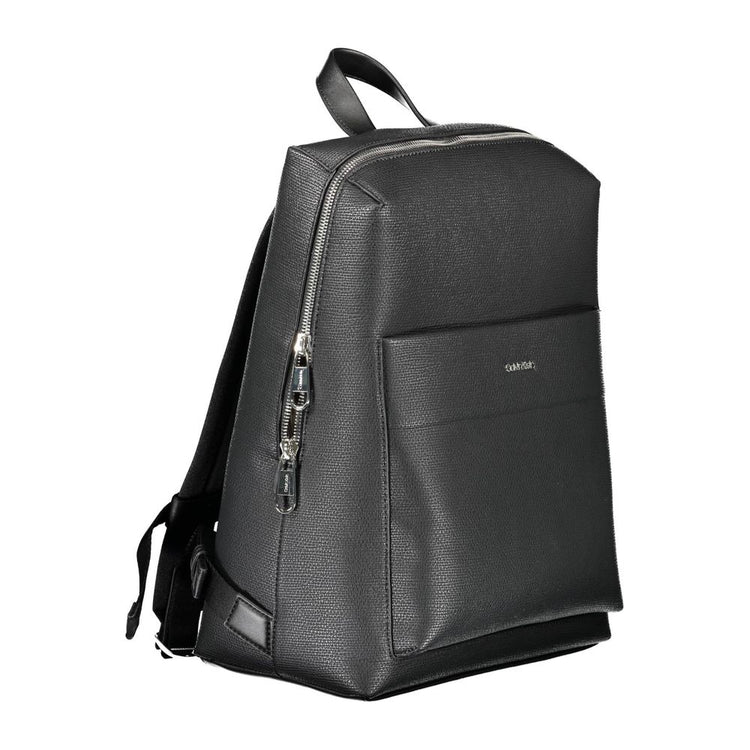 Nero Polyester Men Backpack