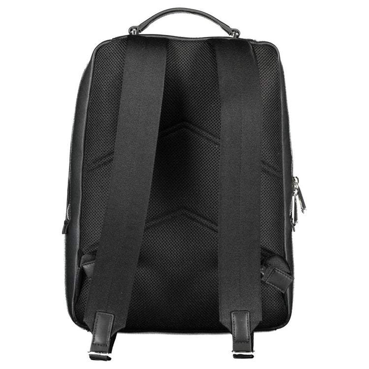Nero Polyester Men Backpack