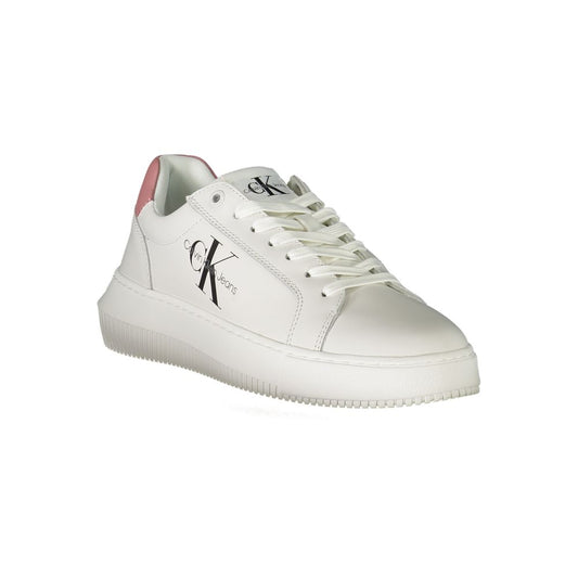 White Leather Women Sneaker