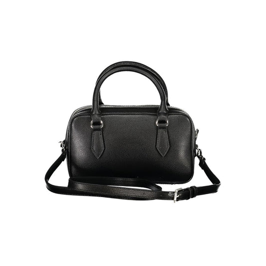 Black Polyurethane Women's Handbag