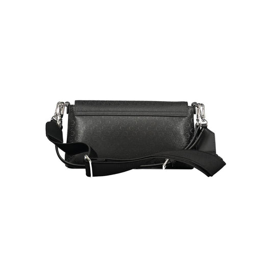 Black Polyester Women's Shoulder Bag