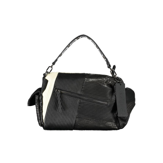 Nero Polyurethane Women Handbag