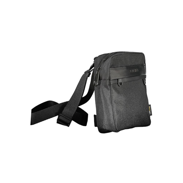 Nero Polyester Men Shoulder Bag