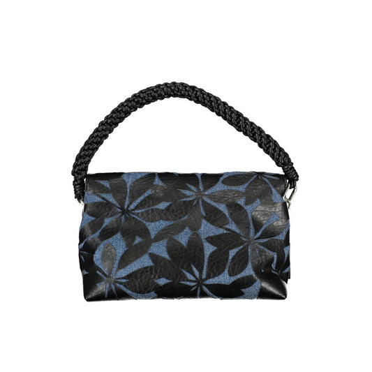 Black Polyurethane Women Handbag