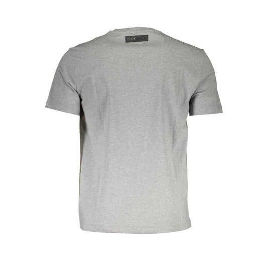Grey Cotton Men T-Shirt