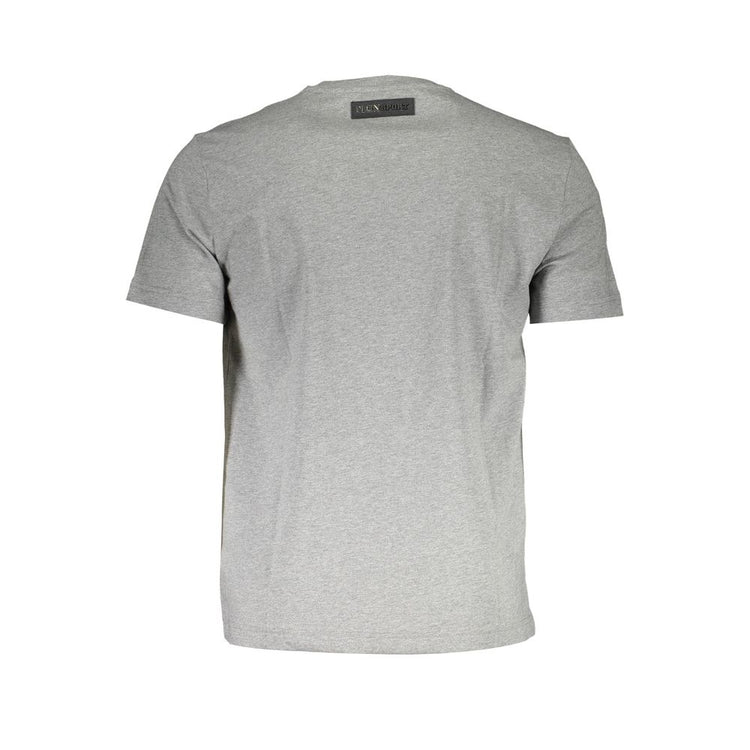 Grey Cotton Men T-Shirt