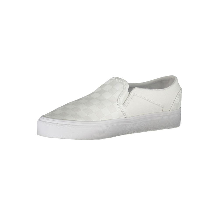 White Polyester Women Sneaker