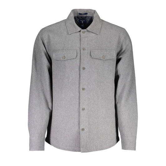 Grigio Cotton Men Shirt