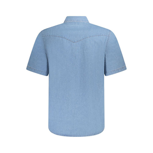 Azzurro Cotton Men Shirt
