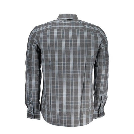 Grigio Cotton Men Shirt