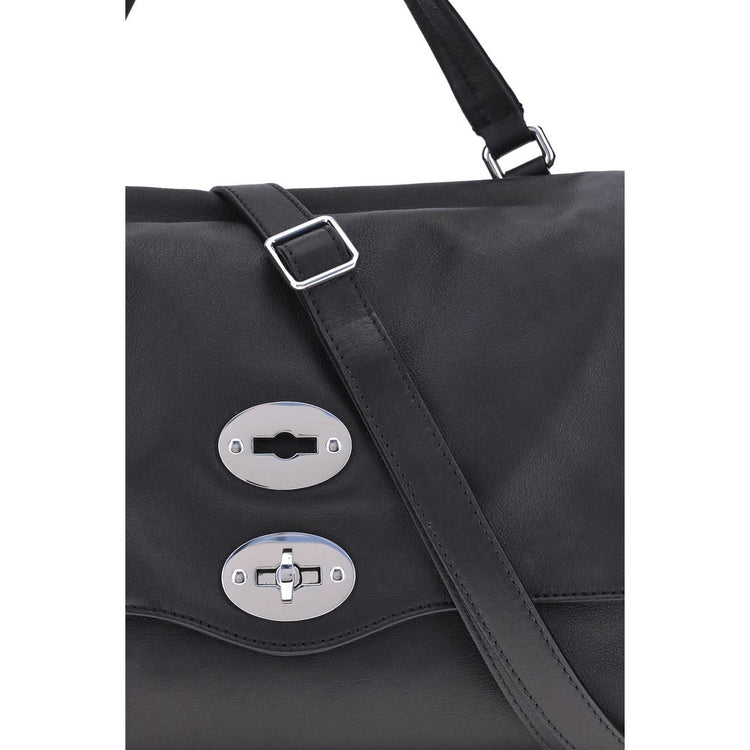 Black Calf Leather Bos Taurus Handbag