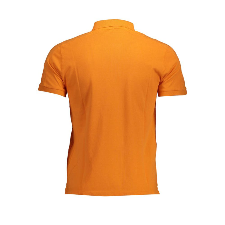 Arancione Cotton Men Polo