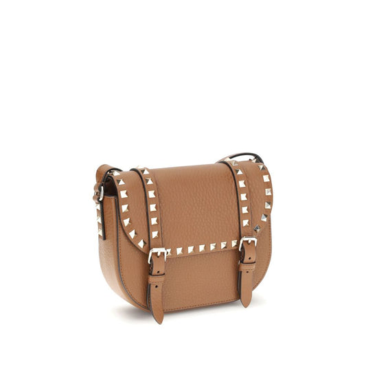 Beige Calf Leather Bos Taurus Shoulder Bag