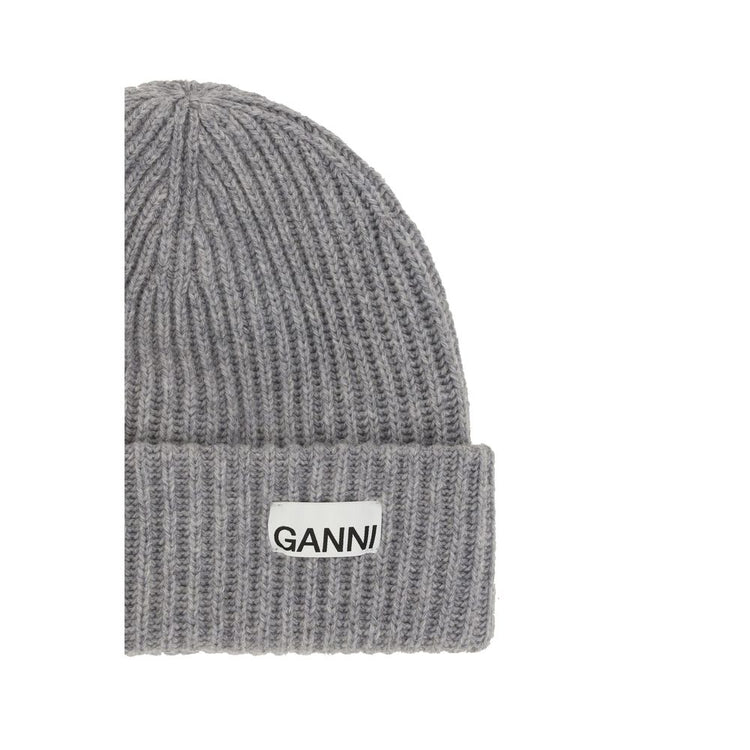 Gray Wool Beanie