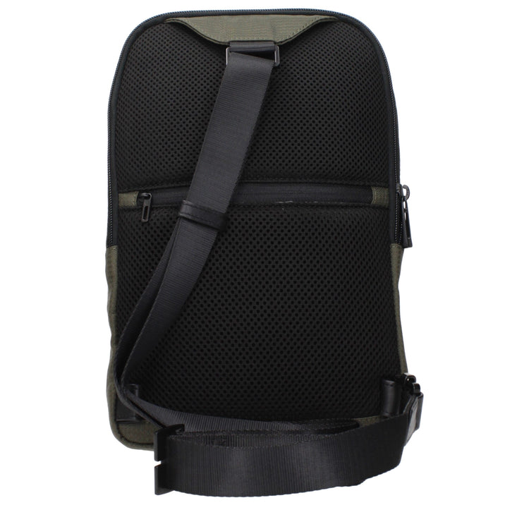 Green Fabric Crossbody Bag