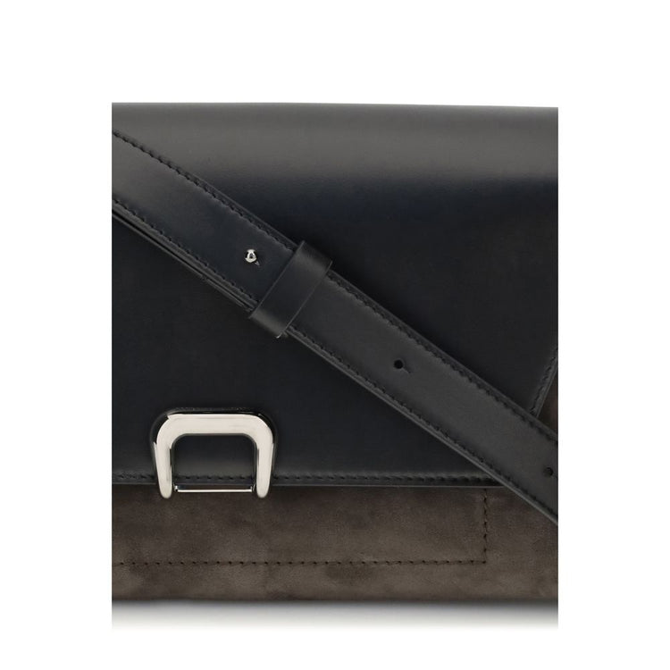 Black Leather Shoulder Bag