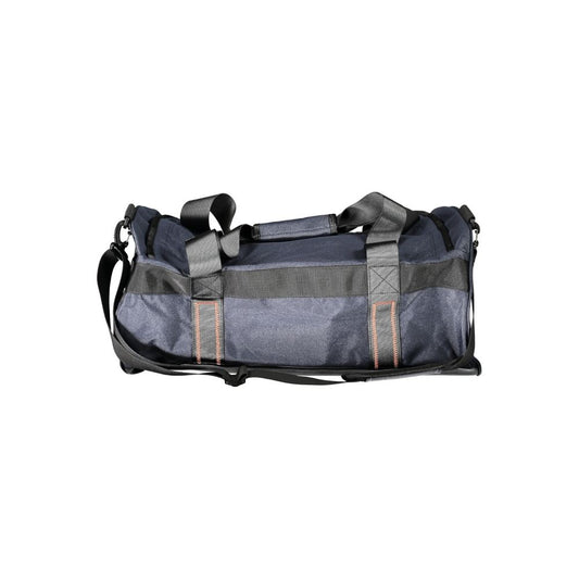 Blu Polyester Men Duffle Bag