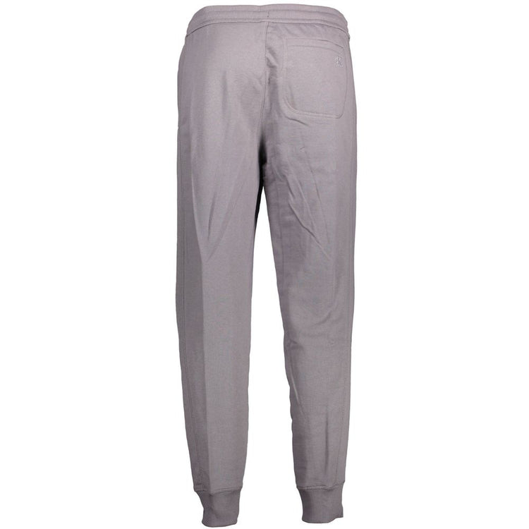 Grigio Cotton Men Sport Trouser
