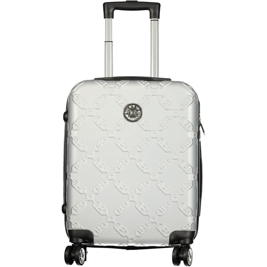 Argento Poliuretano Women's Travel Trolley Set