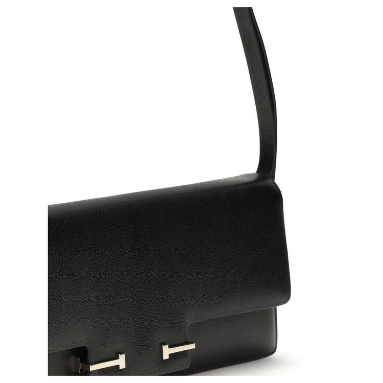 Black Leather Shoulder Bag