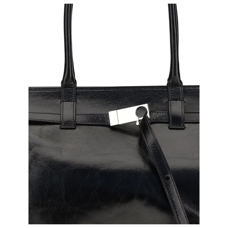 Black Calf Leather Bos Taurus Shoulder Bag