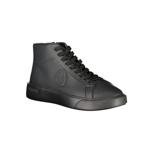 Nero Polyurethane Men Sneaker